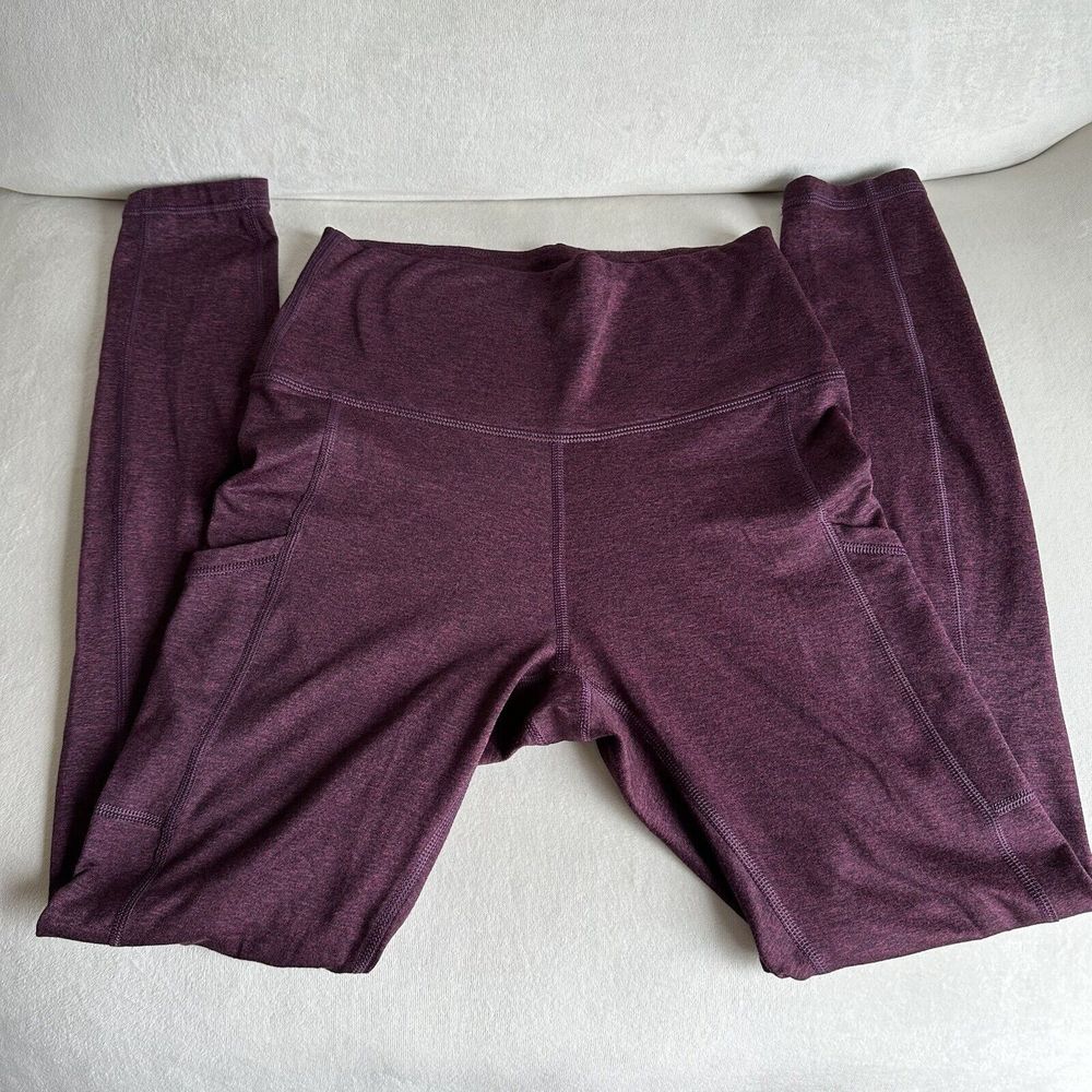 Aerie Chill Play Move Leggings Womens Size Medium Purple 26/27 B44